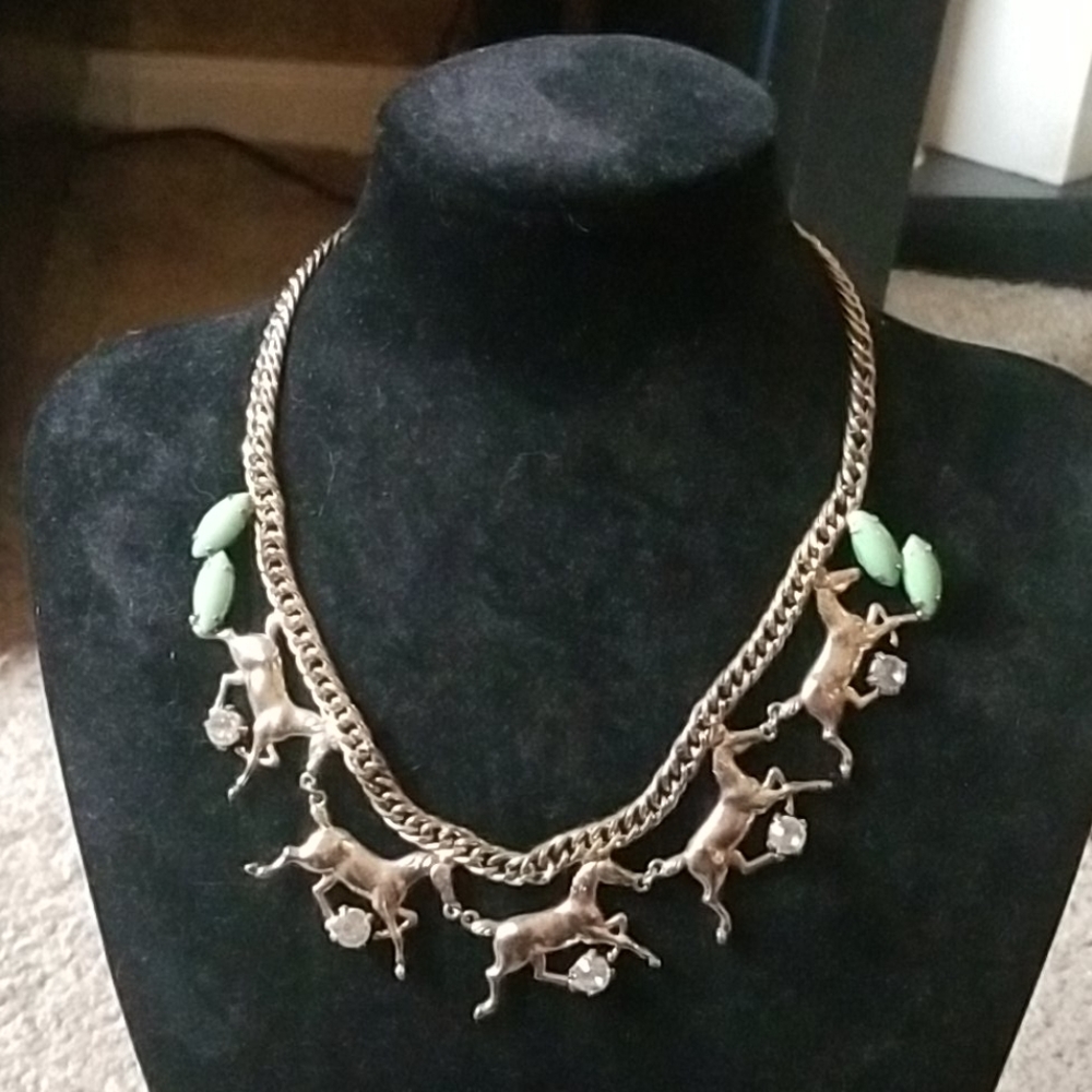 Gold Rhinestone Necklace